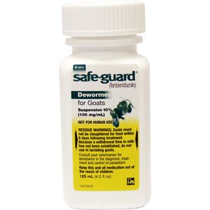 Intervet Safe-Guard® 004537 Suspension 10% Dewormer, 125 mL, For Goat