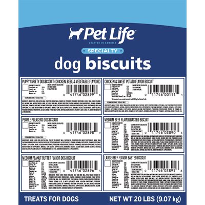 Pet Life Biscuits - Beef Basted - Medium - 20lb