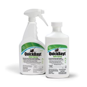 Durvet Bayer QuickBayt® 081147923 Spot Spray, 3 oz, White to Off-White, For Livestock