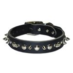 Latigo Spike & Stud Collar 1"x20" Black