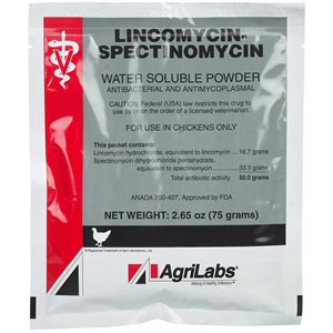 AgriLabs® 1673 Antibiotic Lincomycin® Spectinomycin Soluble Powder, 75 gm, For Livestock