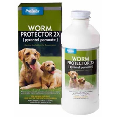 AgriLabs® Worm Protector® 2x Dewormer Suspension, 8 Oz, For Dog