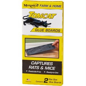Motomco Tomcat® 32423 Glue Trap Board, Clear to Yellow, For Rats, Mice & Insects