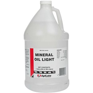 AgriLabs® 462 Light Mineral Oil, 1 gal, For Cattle, Sheep, Goat, Sine & Horse