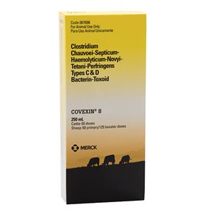 Intervet 067696 Covexin® 8 Clostridial Vaccine, 50 Dose, For Cattle & Sheep