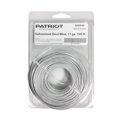 Tru-Test™ Patriot™ Wire, 17 ga, 100 ft, Galvanized Steel