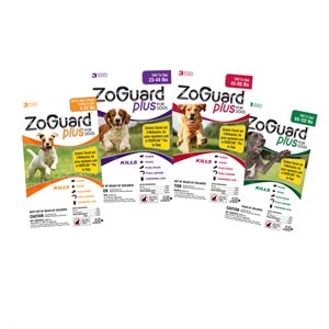 Durvet ZoGuard® Plus 011-511104 Flea & Tick Treatment, For Dog 45-48 lb, Red