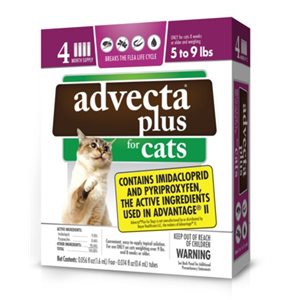 Advecta Plus - Small Cat - Under 9lbs - 4ct