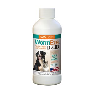 Durvet DVP0545 WormEze™ Liquid Wormer, 8 oz, For Cat & Dog