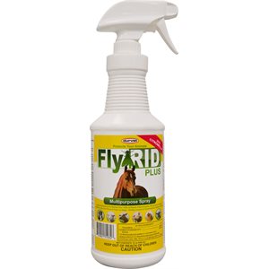 Durvet 003-1034 FlyRID® Plus Multi-Purpose Spray with Citronella, 32 oz, For All Animals
