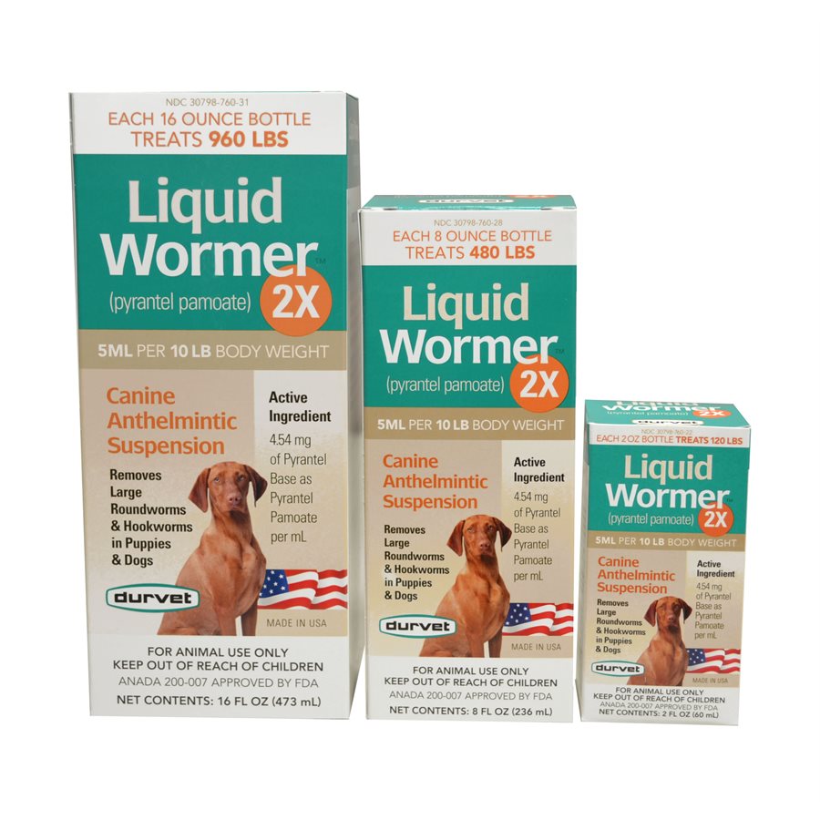 Durvet 0111173 Liquid Wormer™ 2x, 16 oz, Butterscotch, For Dog