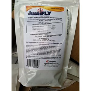 Durvet JustiFLY® DV60114 Feedthrough Insect Growth Regulator, 360 gm, For Cattle & Calves