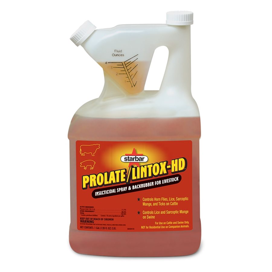 Farnam® Starbar® Prolate / Lintox HD™ 61200C Pour-On Insecticidal Spray & Backrubber, 1 gal