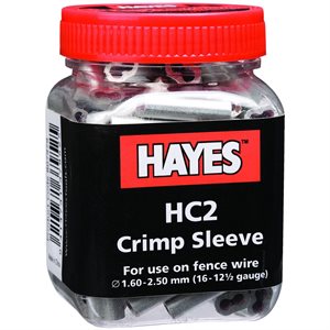 Tru-Test™ Hayes™ 807979 HC2 Crimping Sleeve, Long, Silver