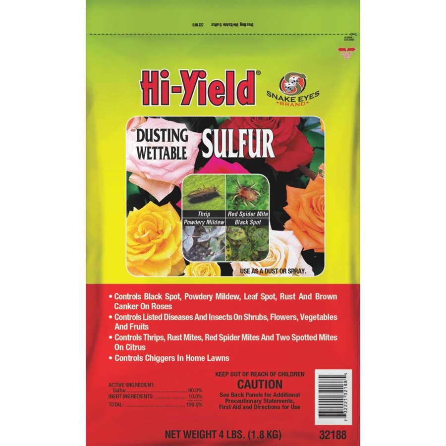 HiYield® Pourable Dusting Wettable Sulfur Fungicide, 4 lb, Powder