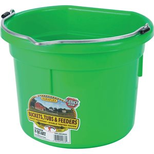 Flat Back Bucket Lime Green 8 Qt