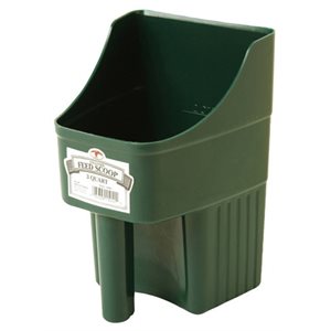 Plastic Scoop (Green) (Enclosed) 3 Qt.