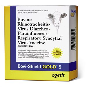 Zoetis PFL.5197 Bovi-Shield Gold® 5 Vaccine, 50 Dose, For Cattle