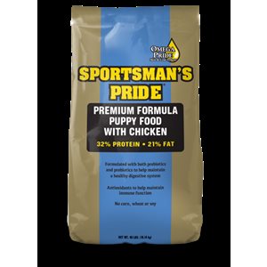 Hi-Tek Rations Sportsman's Pride® SPP322140 Premium Formula 32 / 21 Puppy Food, 40 lb, For Puppy
