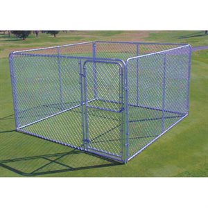 Stephens Pipe & Steel SPS.100 Kennel, 10 ft x 10 ft x 6 ft, Silver