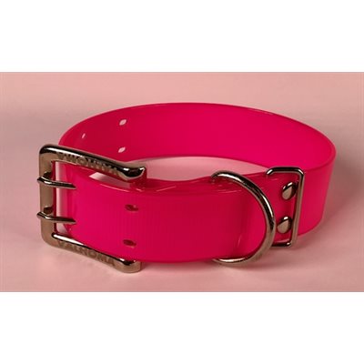 Collar 1 1 / 2" X 20" Plastic Coated Hot Pink