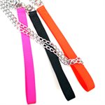 Chain Lead 3.0mm 40" w / 5 / 8" Handle Hot Orange